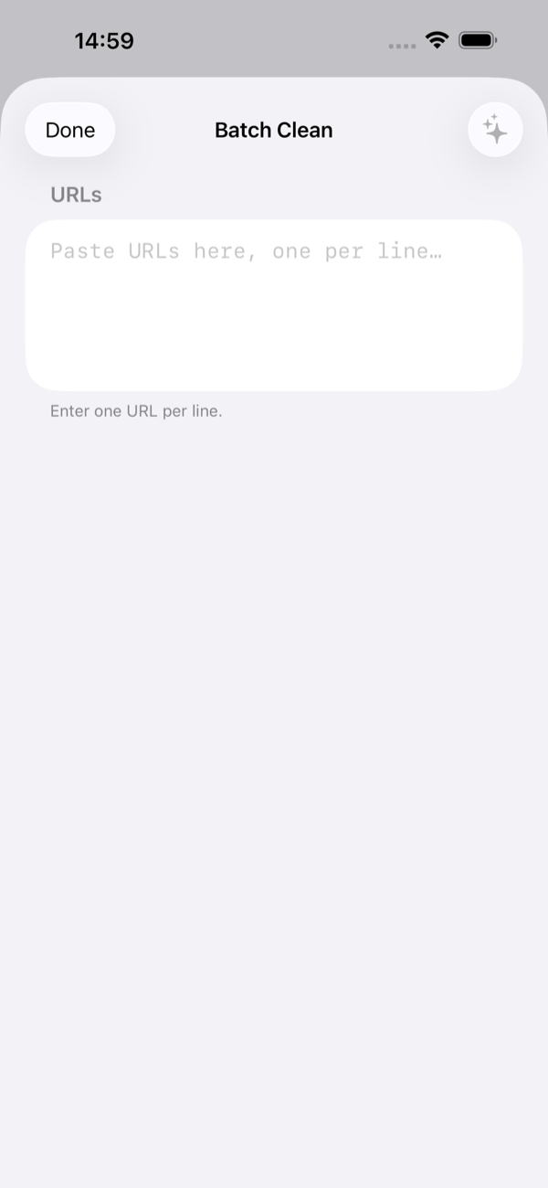 Untracker batch clean on iPhone